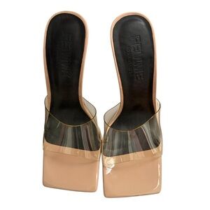 Femme La Heels Nude Size 7